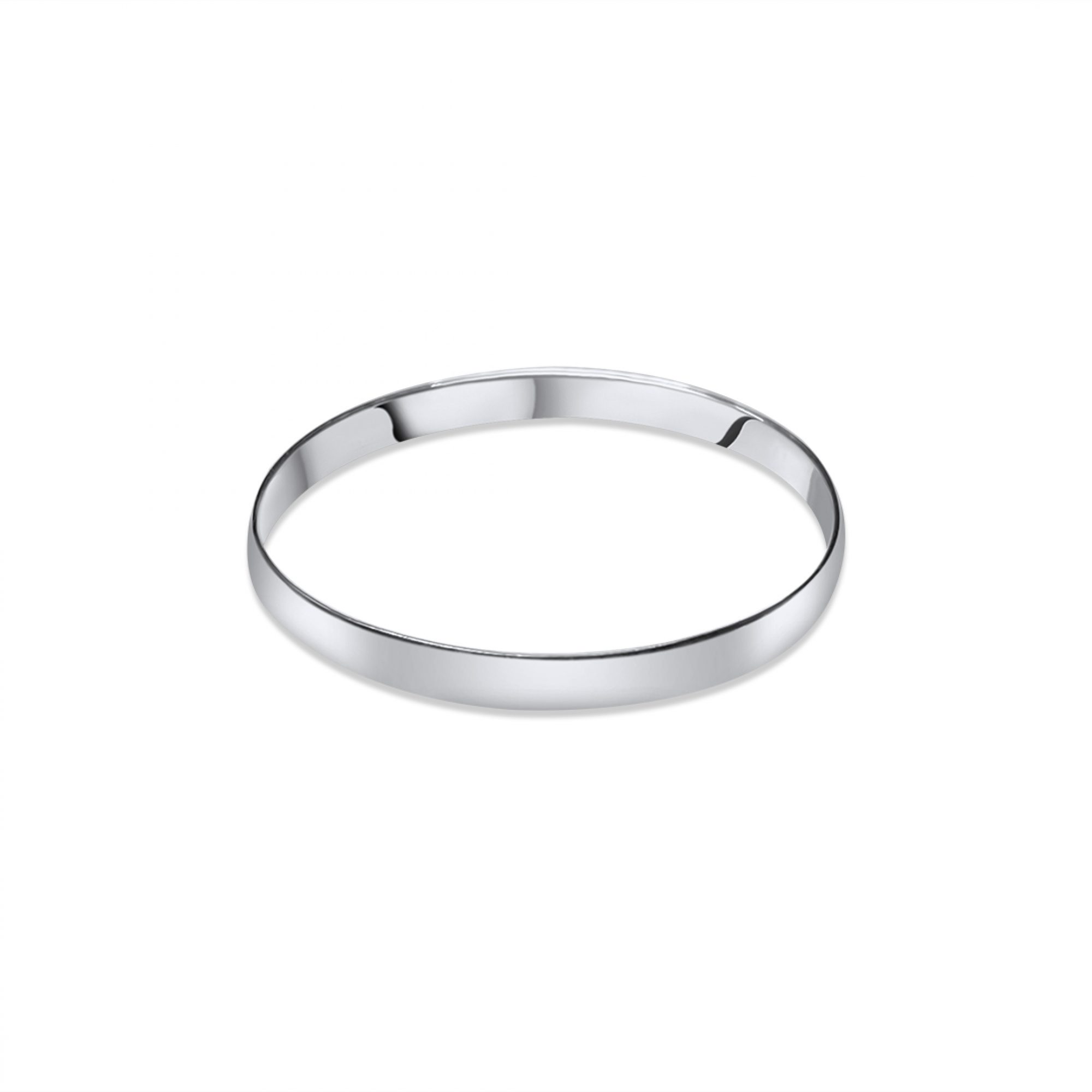 Silver band ring