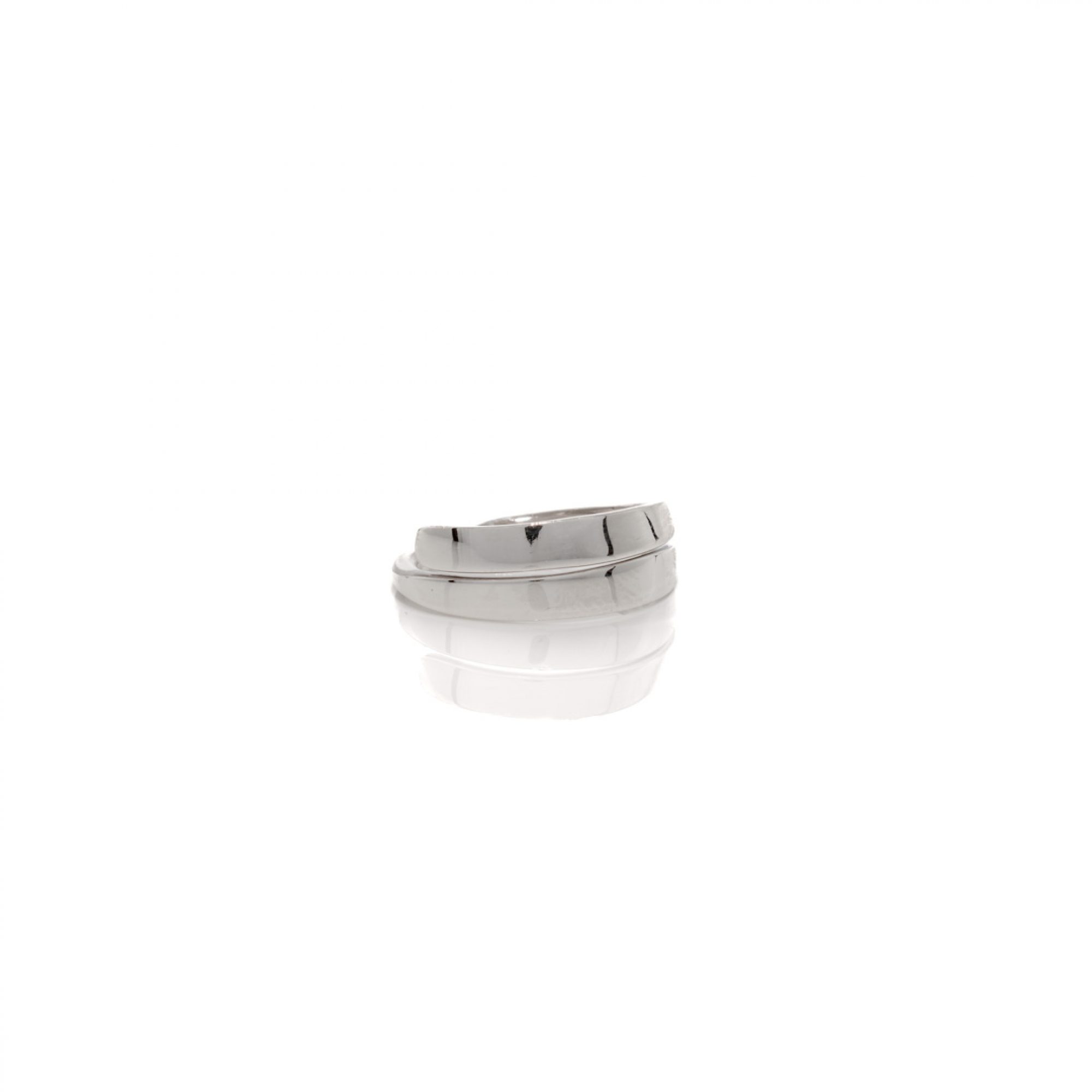 Silver polished ring