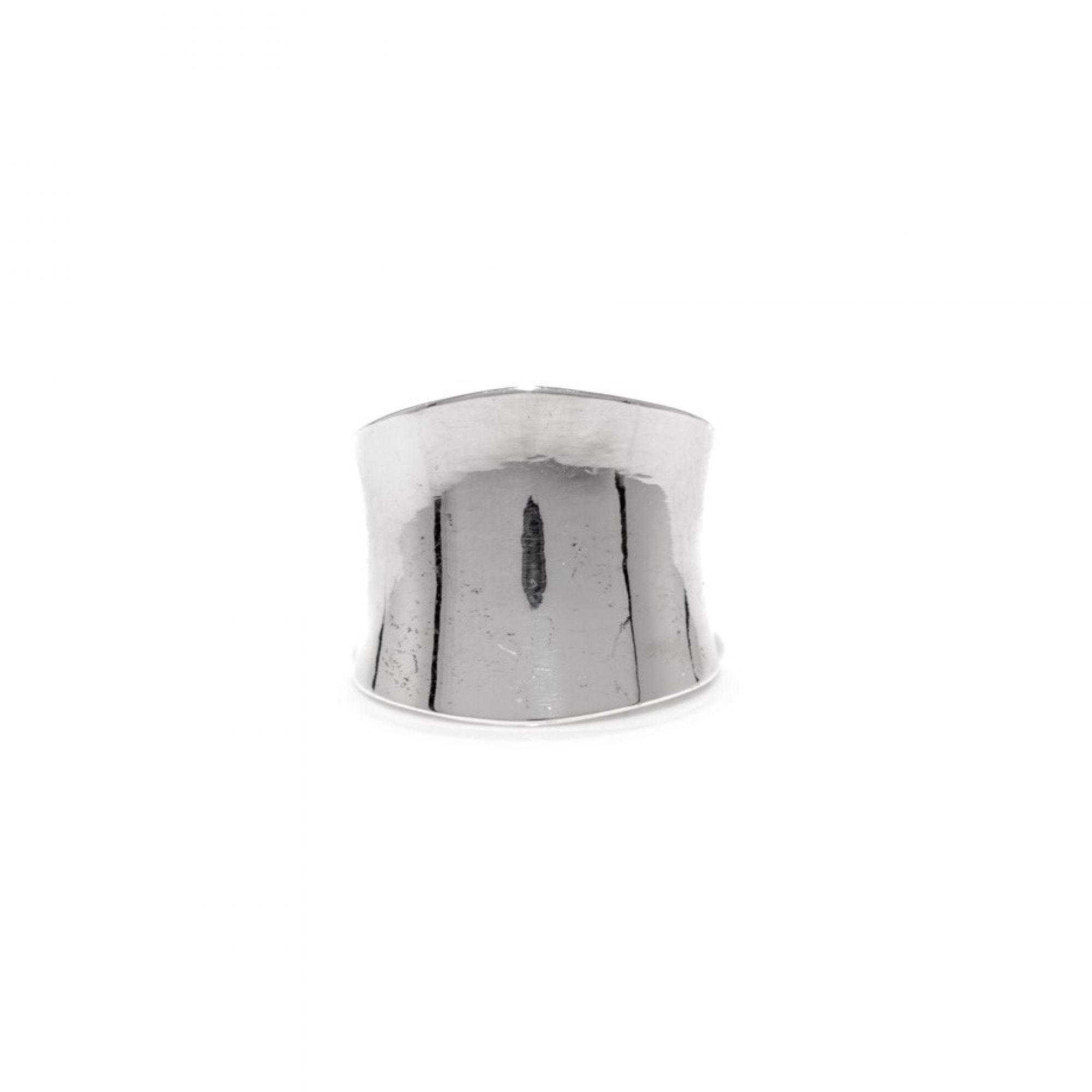 Silver polished ring