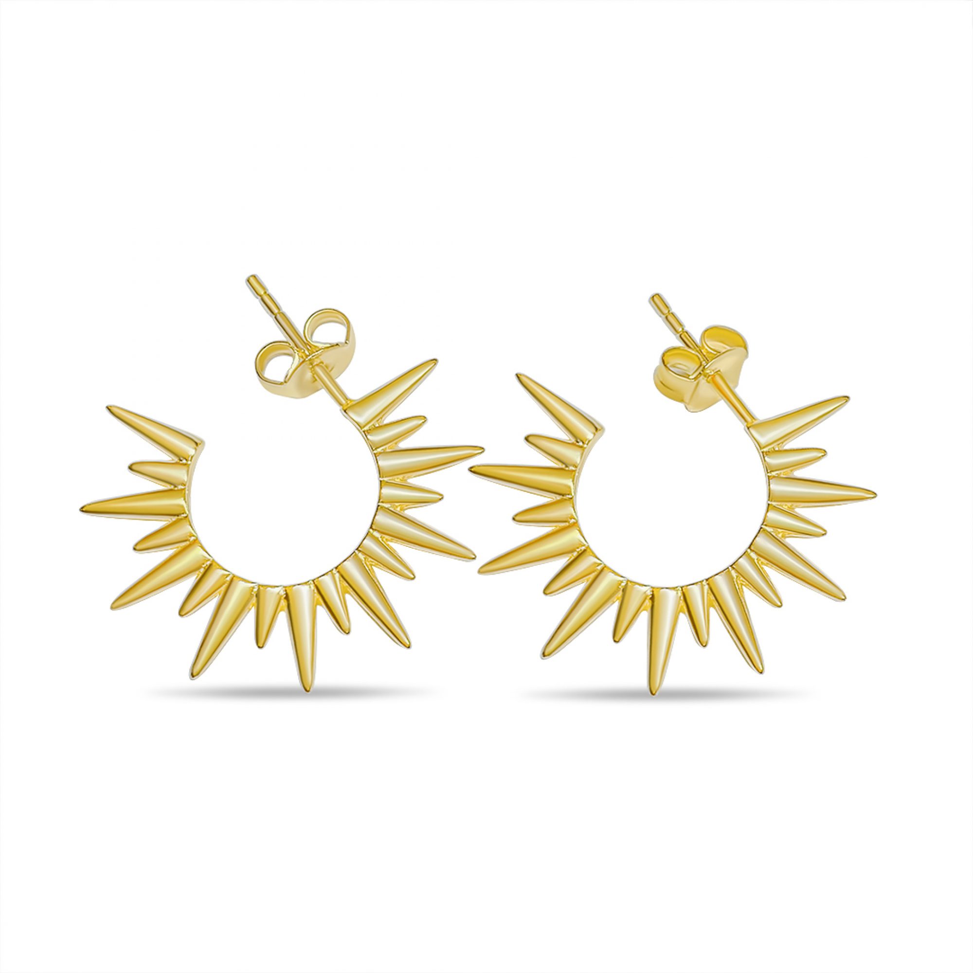 Gold plated earrings