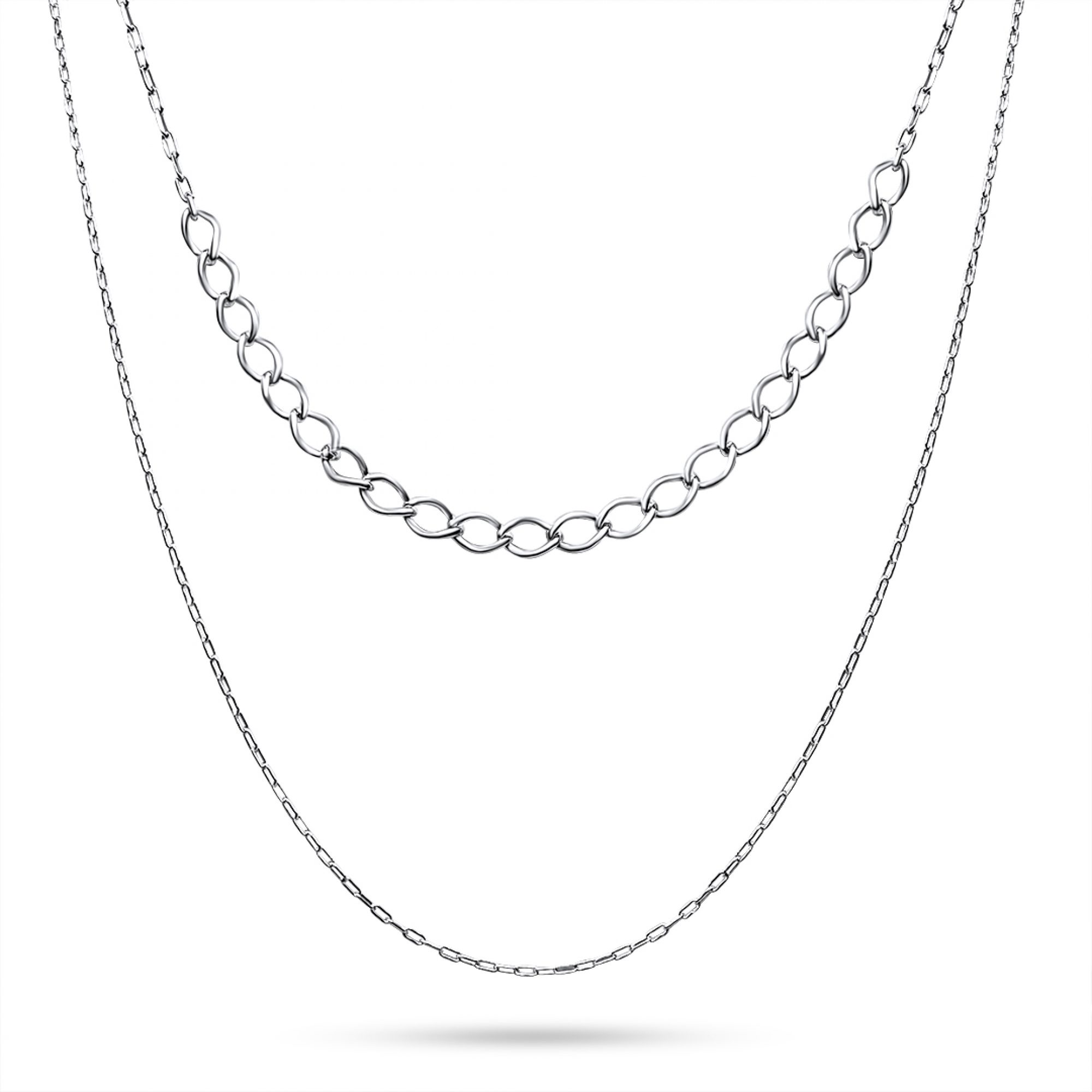 Double chain necklace