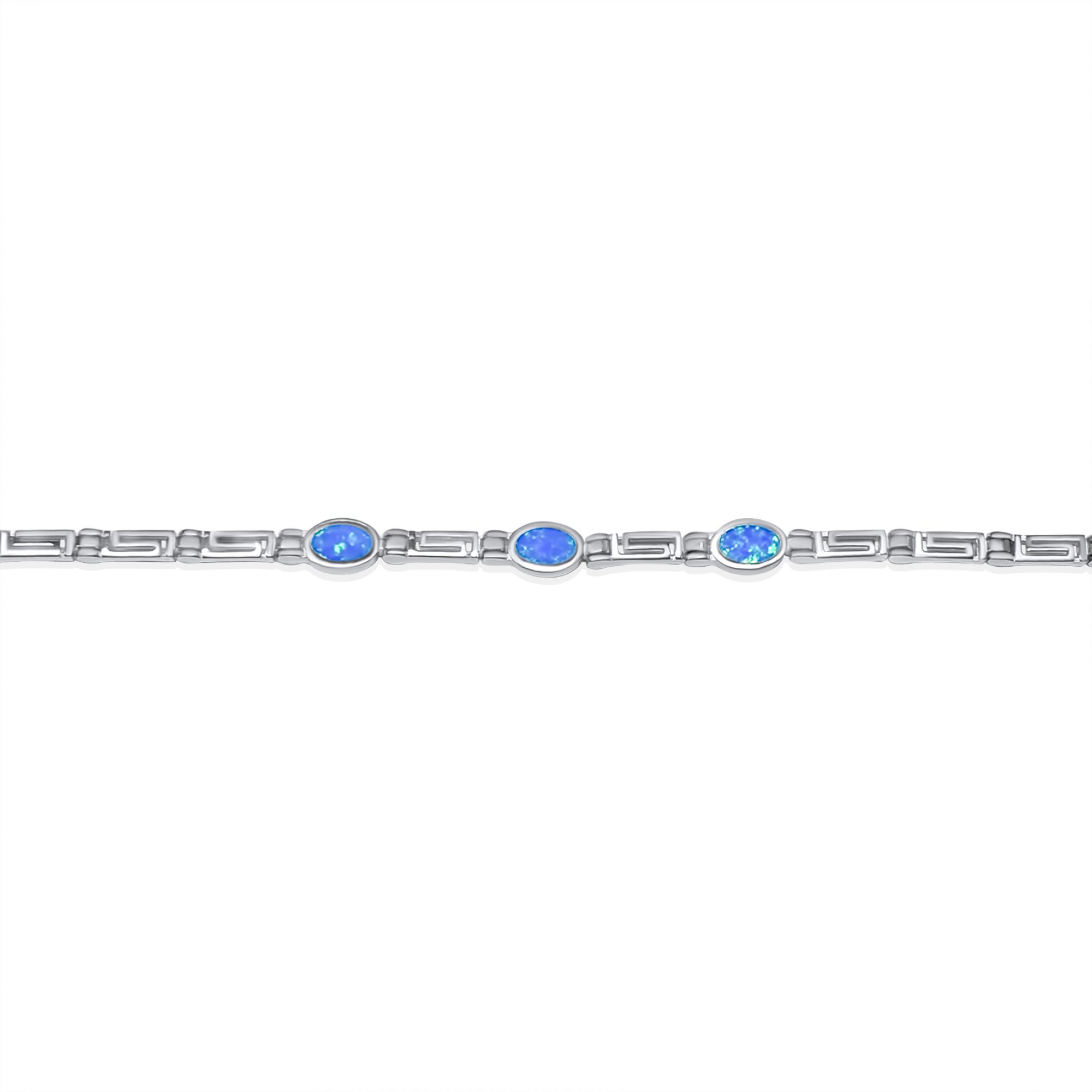 Bracelet with opal stones and meander