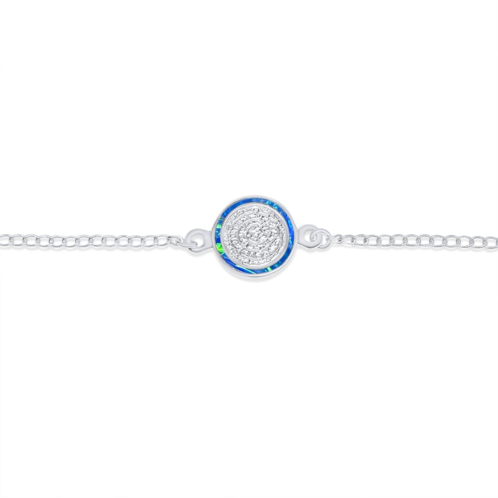 Faistos disc bracelet with opal stones