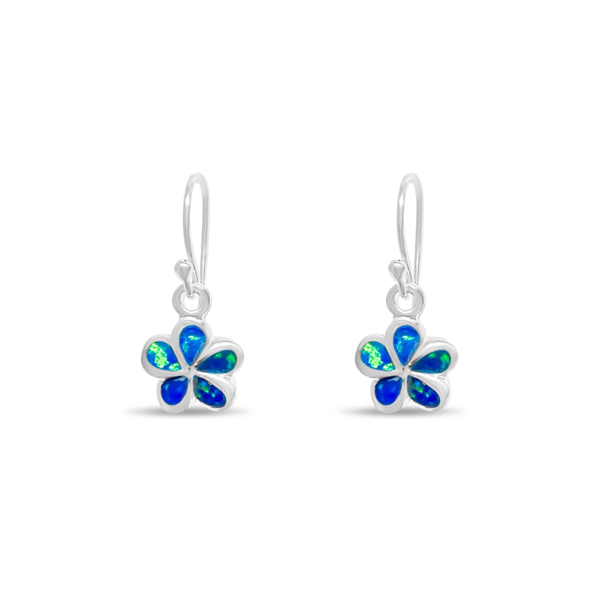 Dangle flower opal earrings 