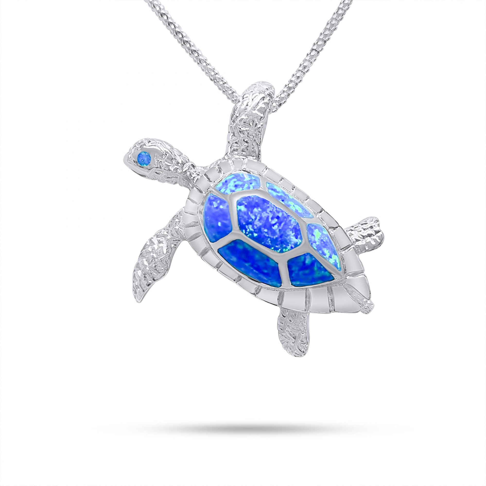 Opal turtle pendant