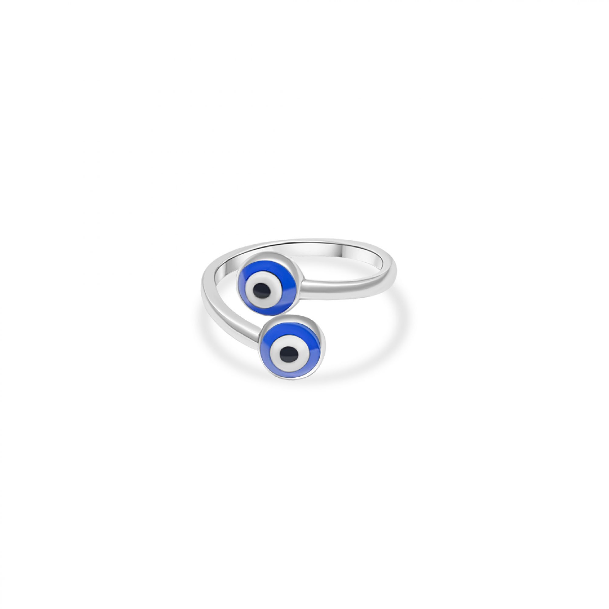 Eye ring with enamel