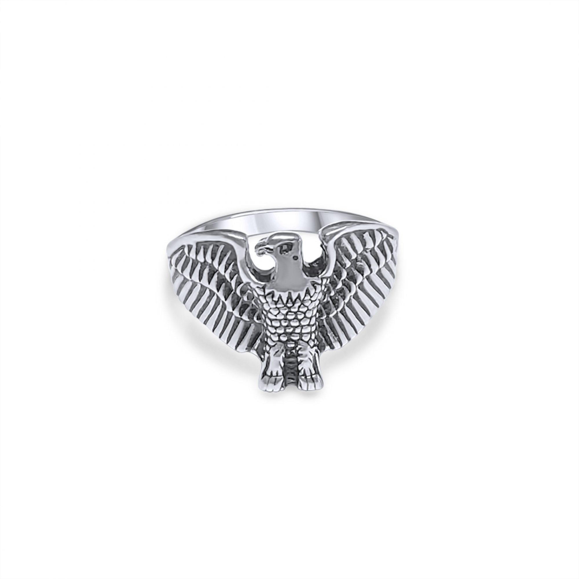 Silver eagle ring