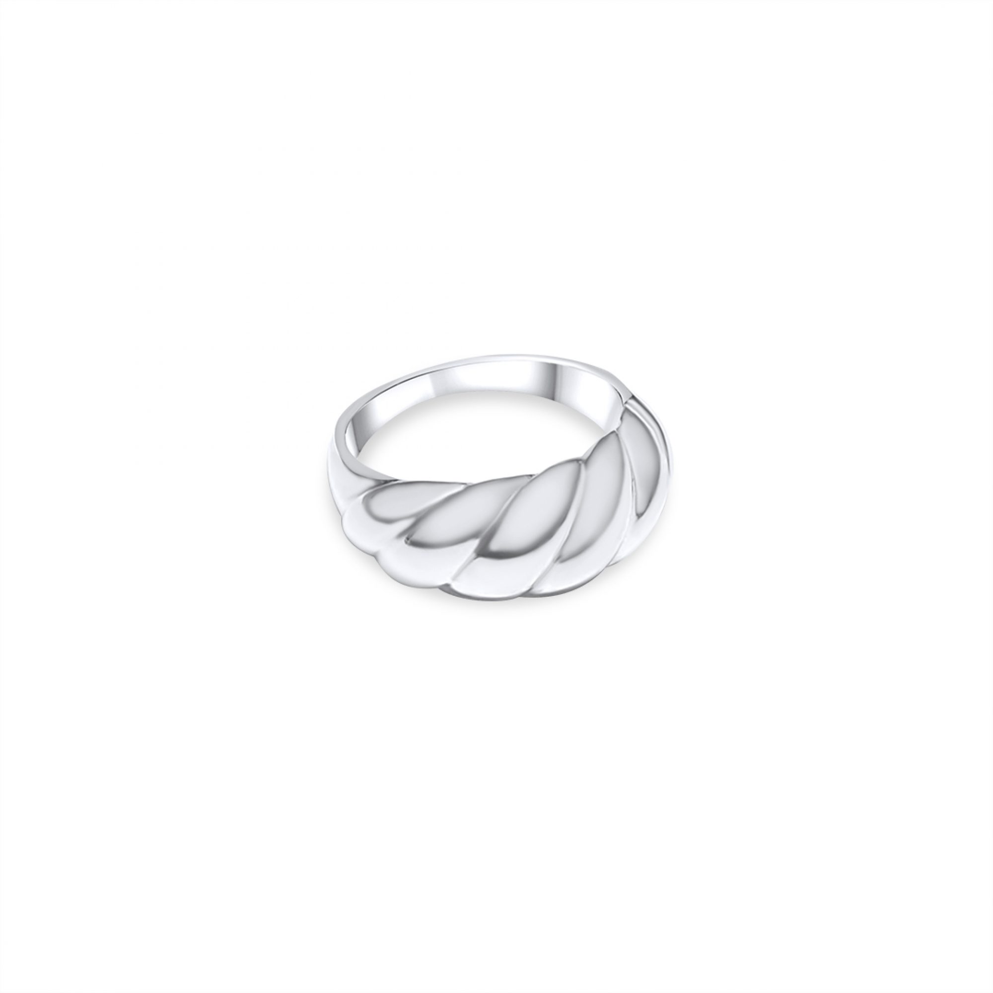 Silver polished ring