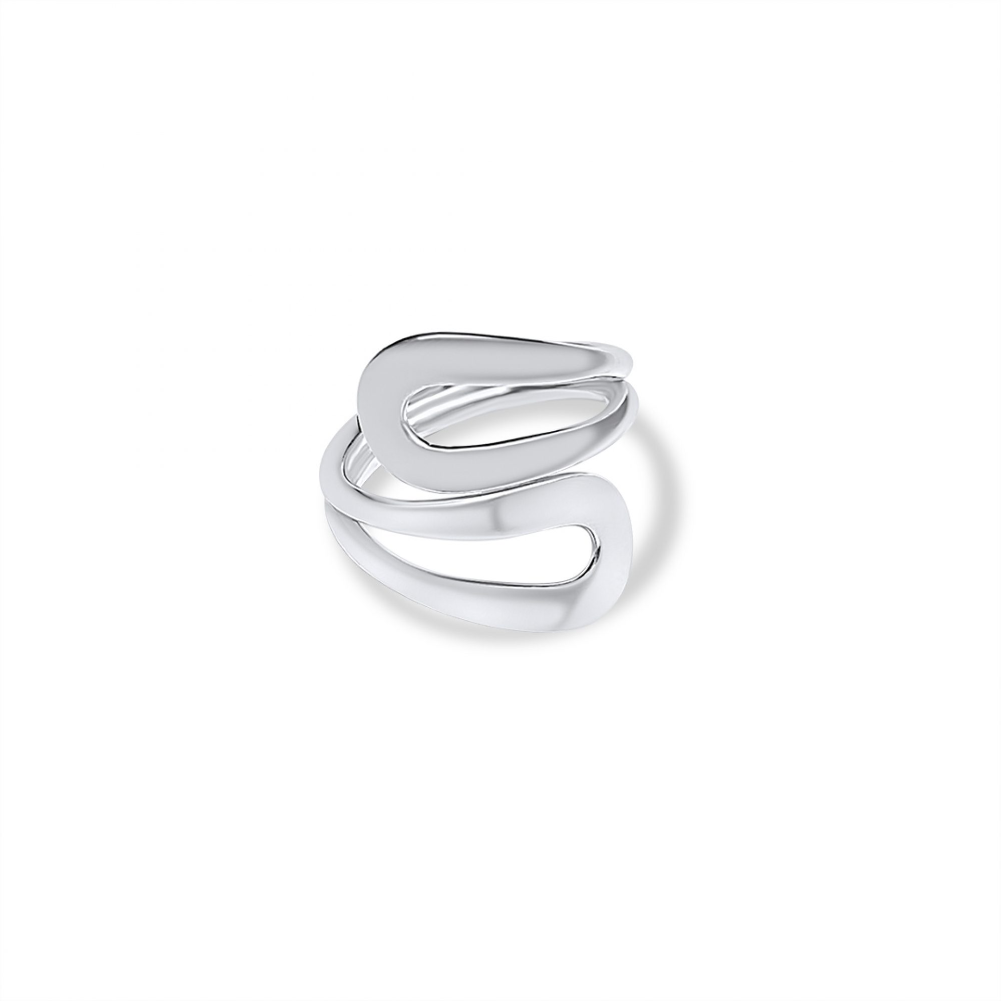 Silver polished ring