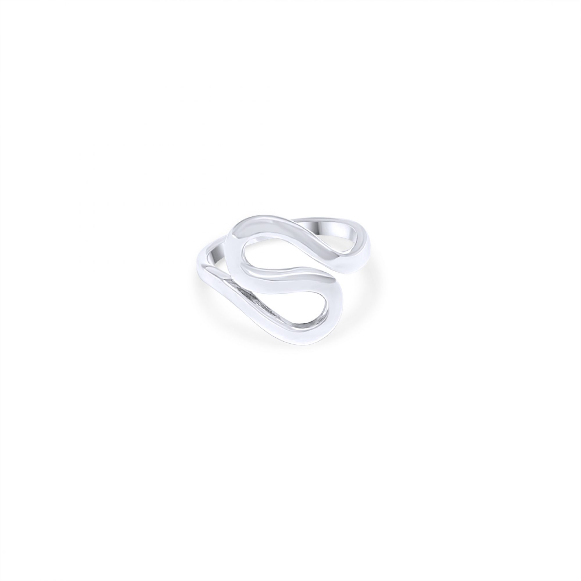 Silver polished ring