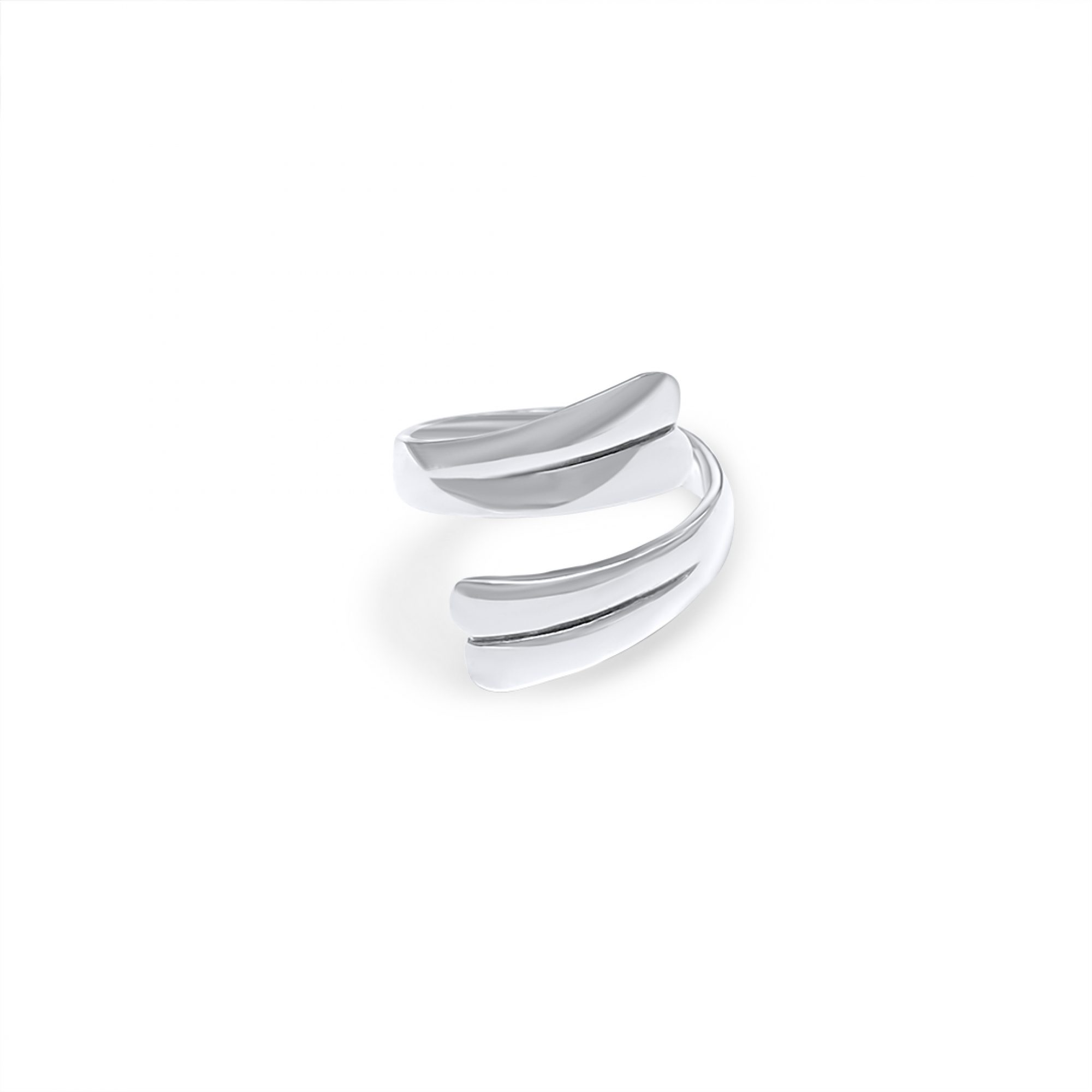 Silver polished ring