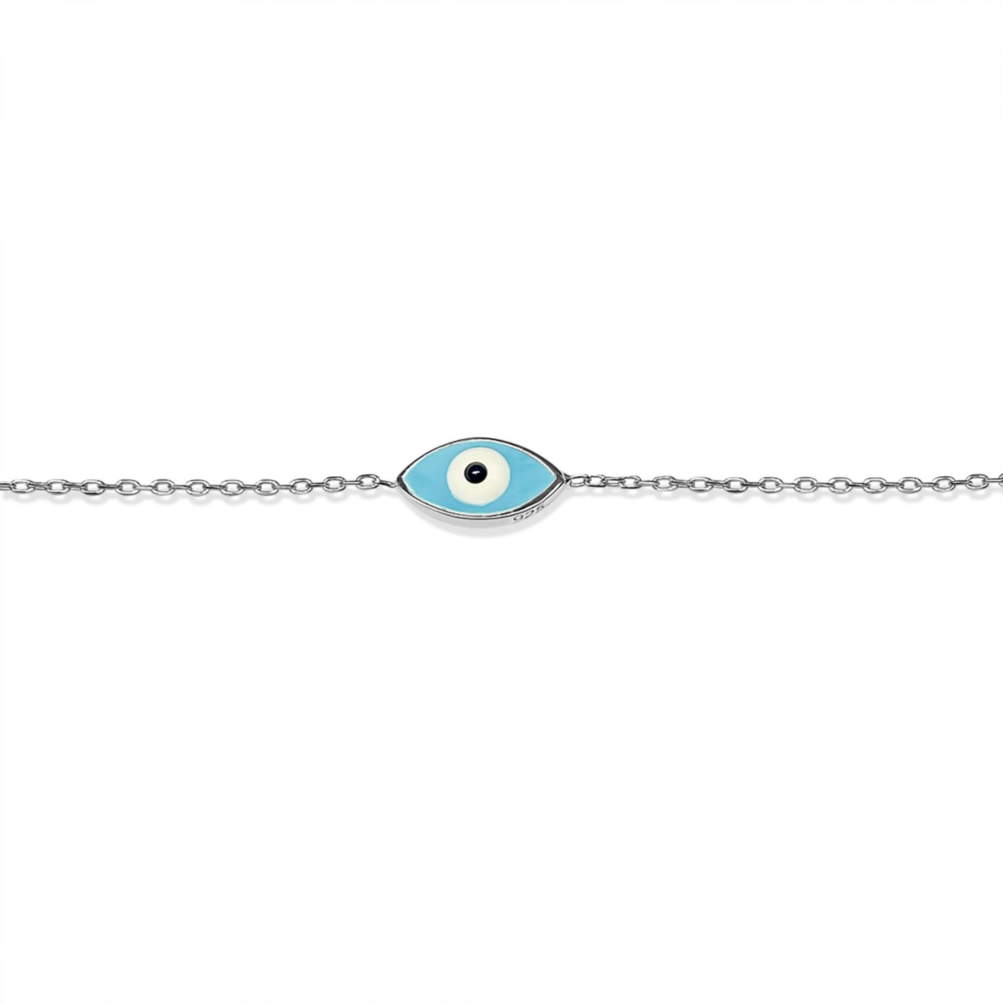 Eye bracelet with enamel