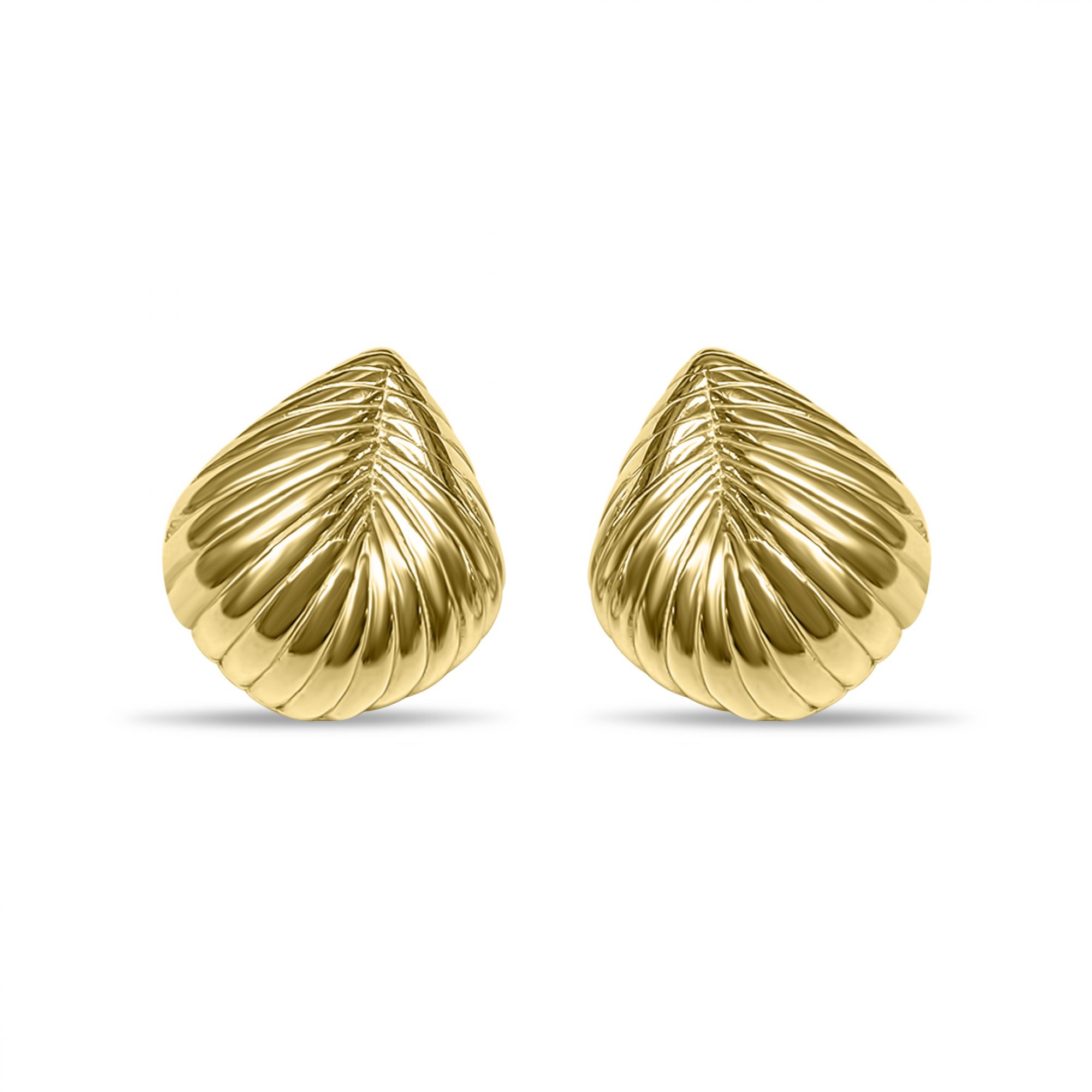 Gold plated stud earrings