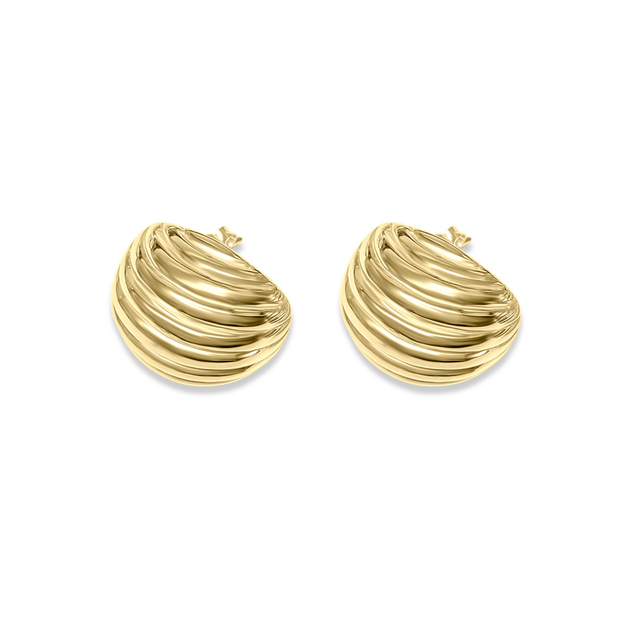 Gold plated stud earrings