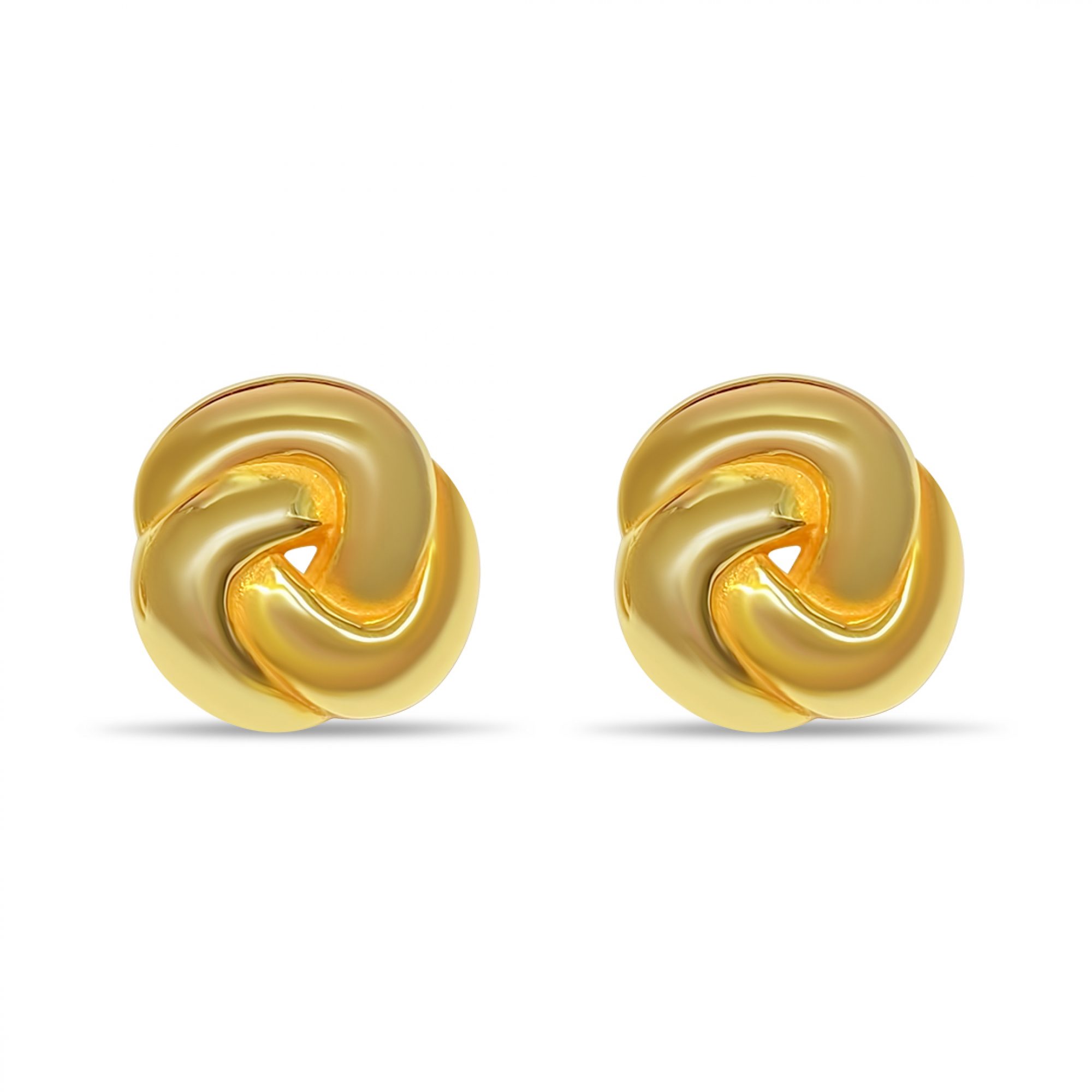 Gold plated stud earrings