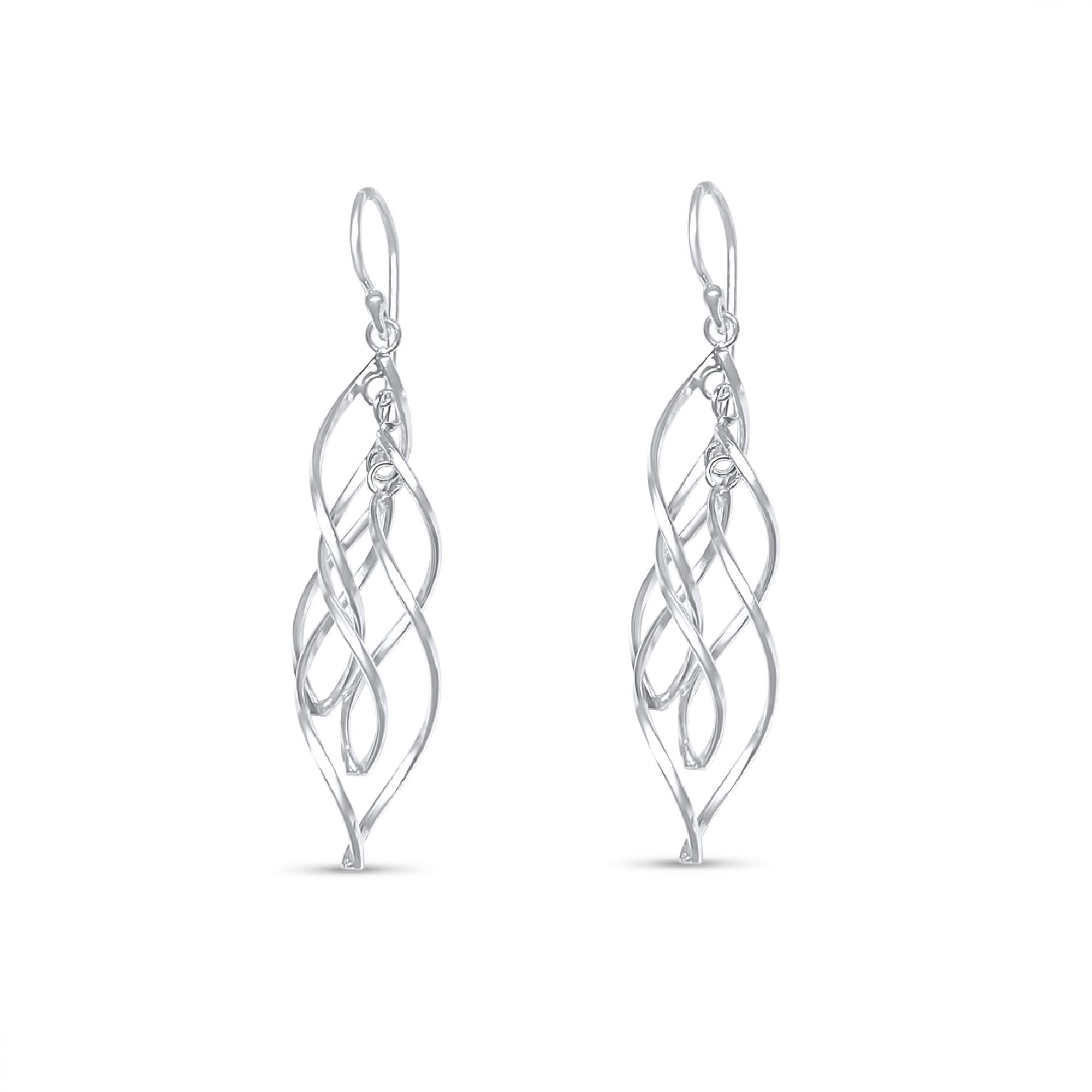 Silver dangle earrings