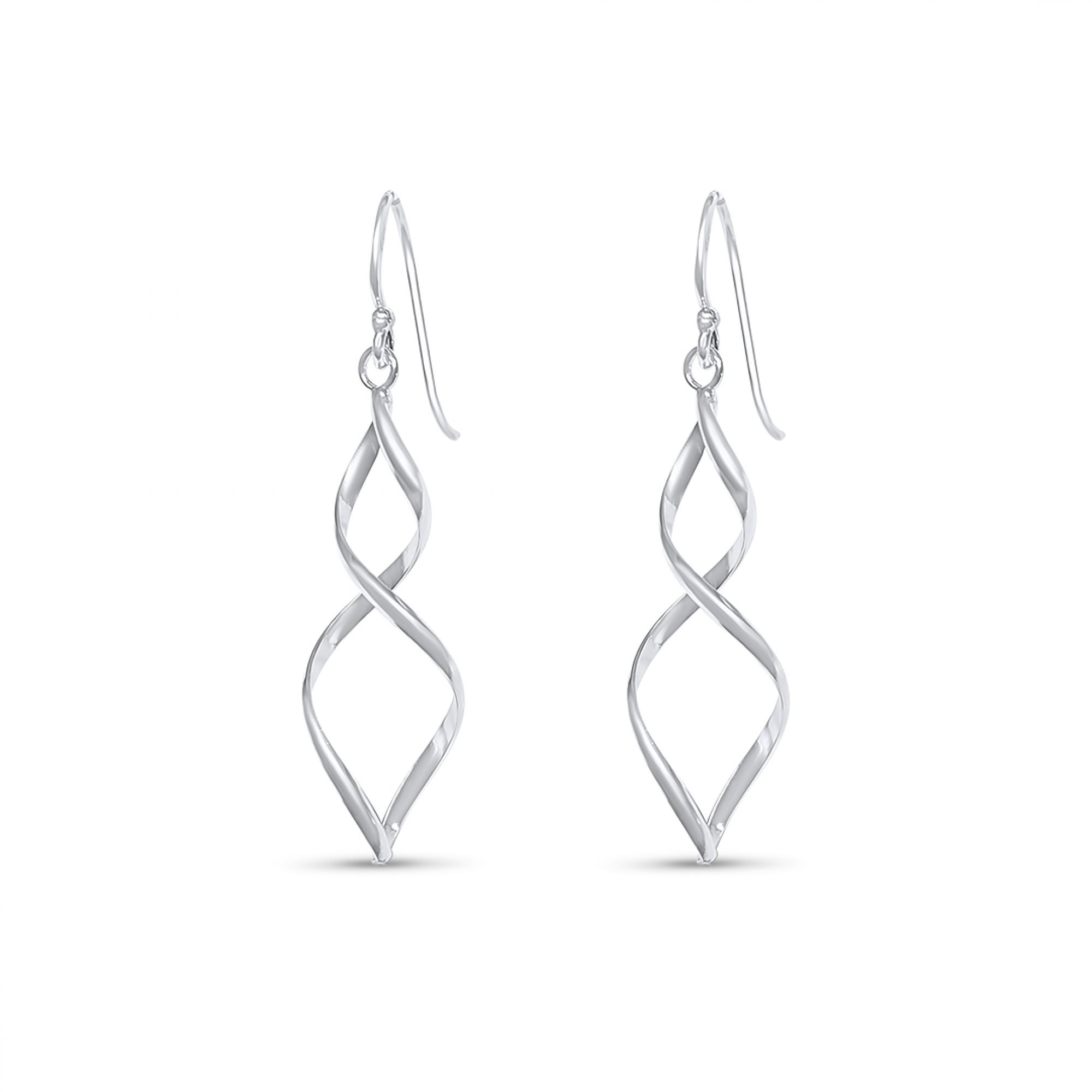 Silver dangle earrings