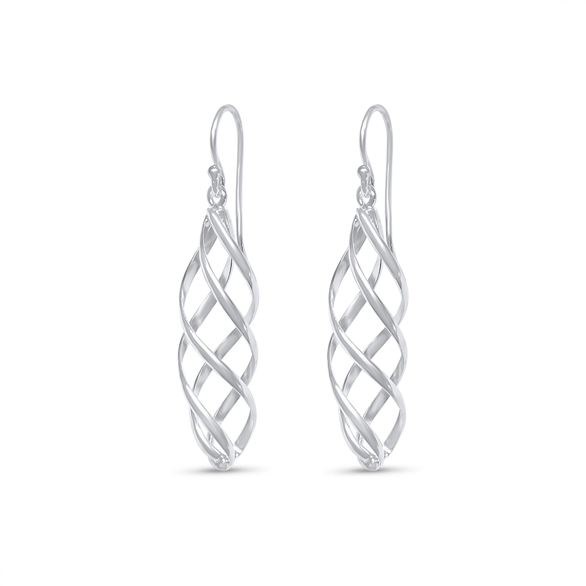 Silver dangle earrings