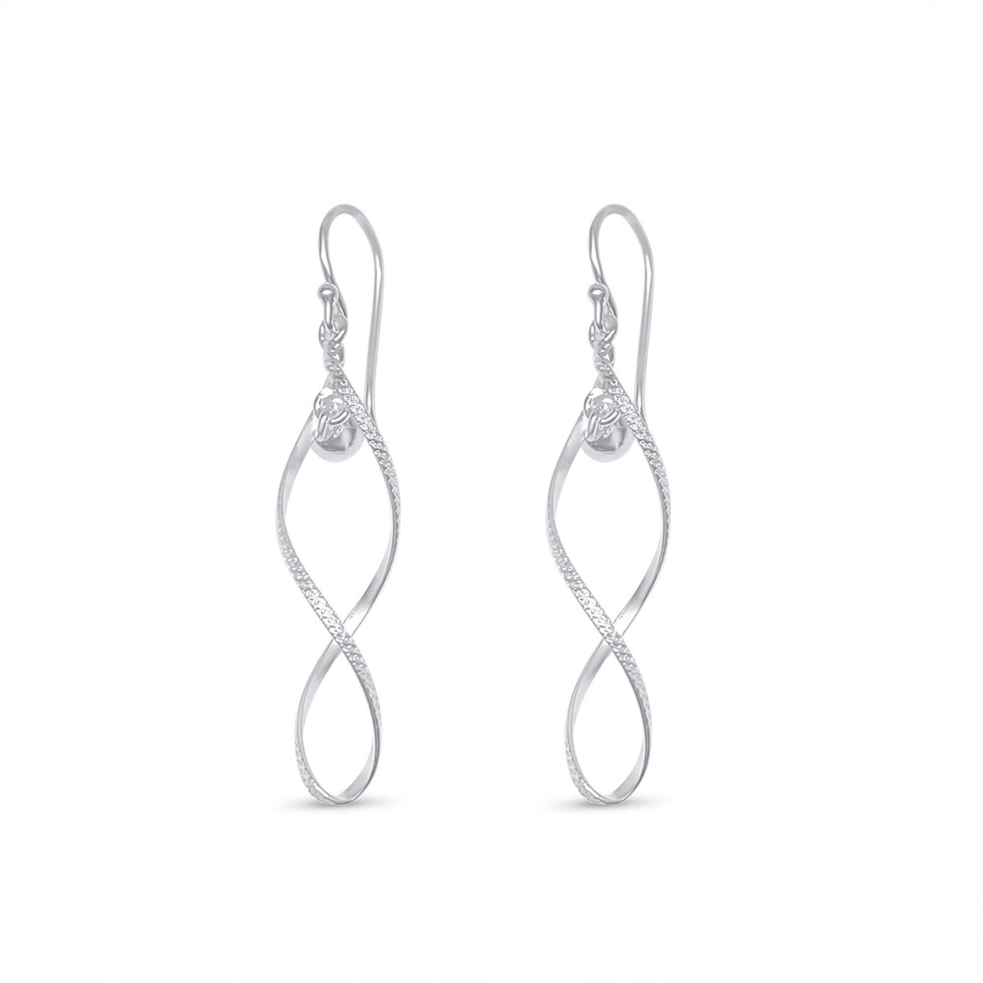 Silver dangle earrings