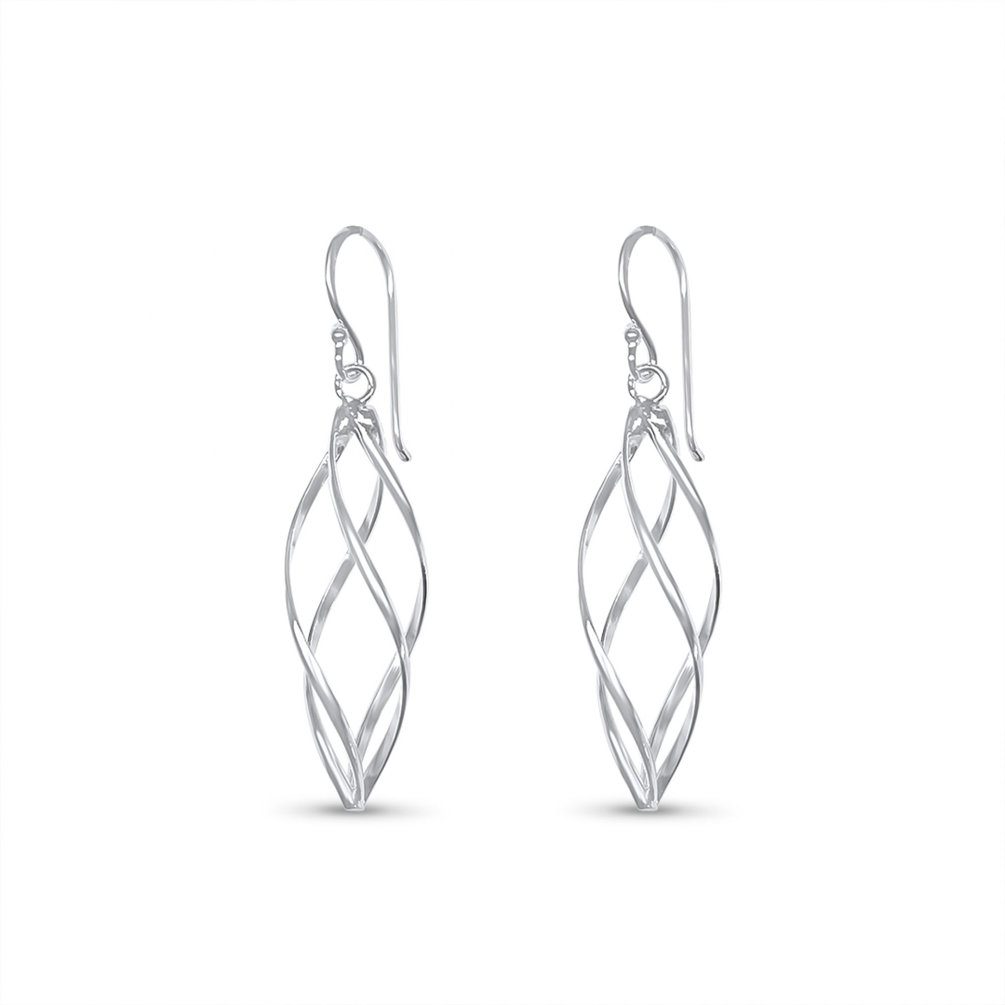 Silver dangle earrings