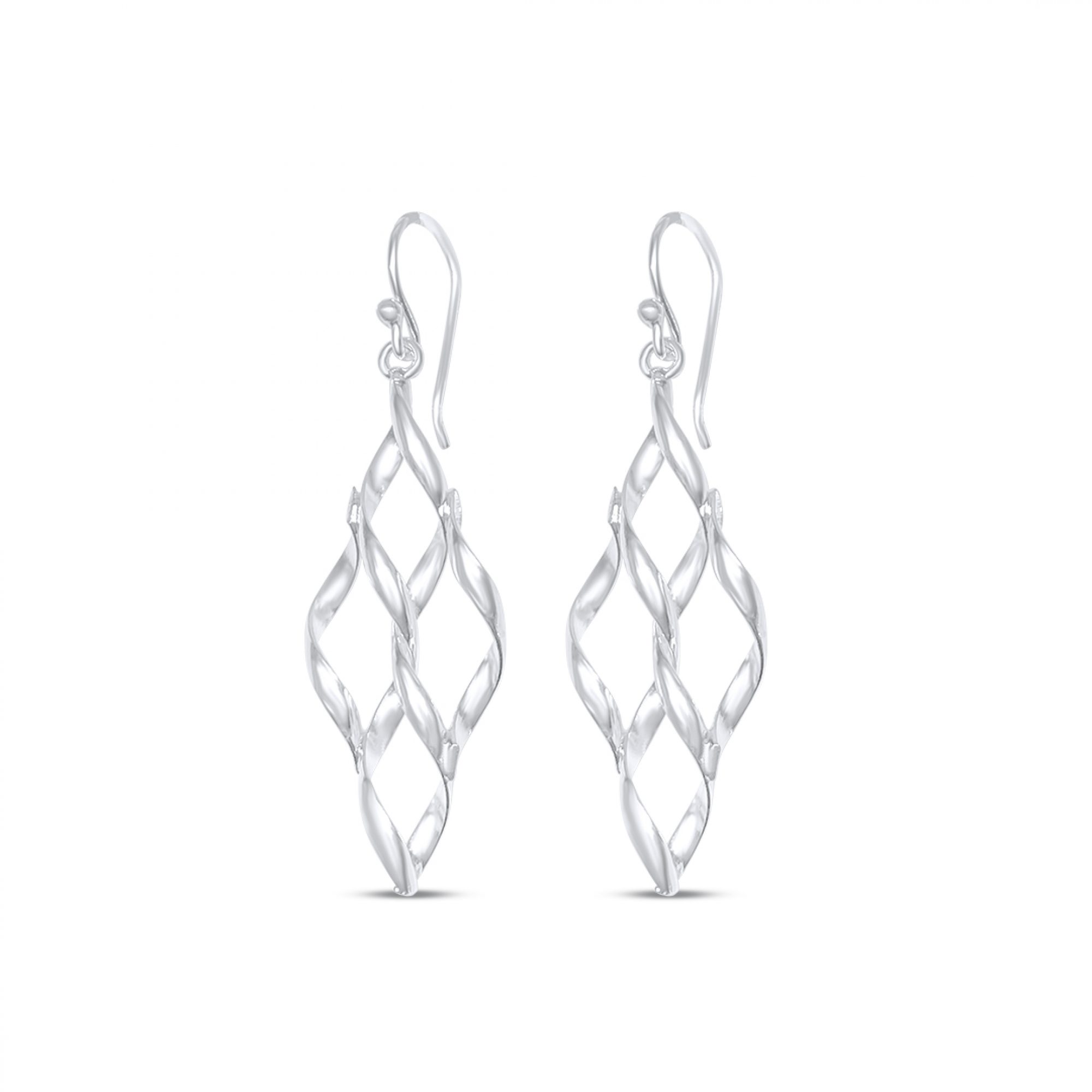 Silver dangle earrings