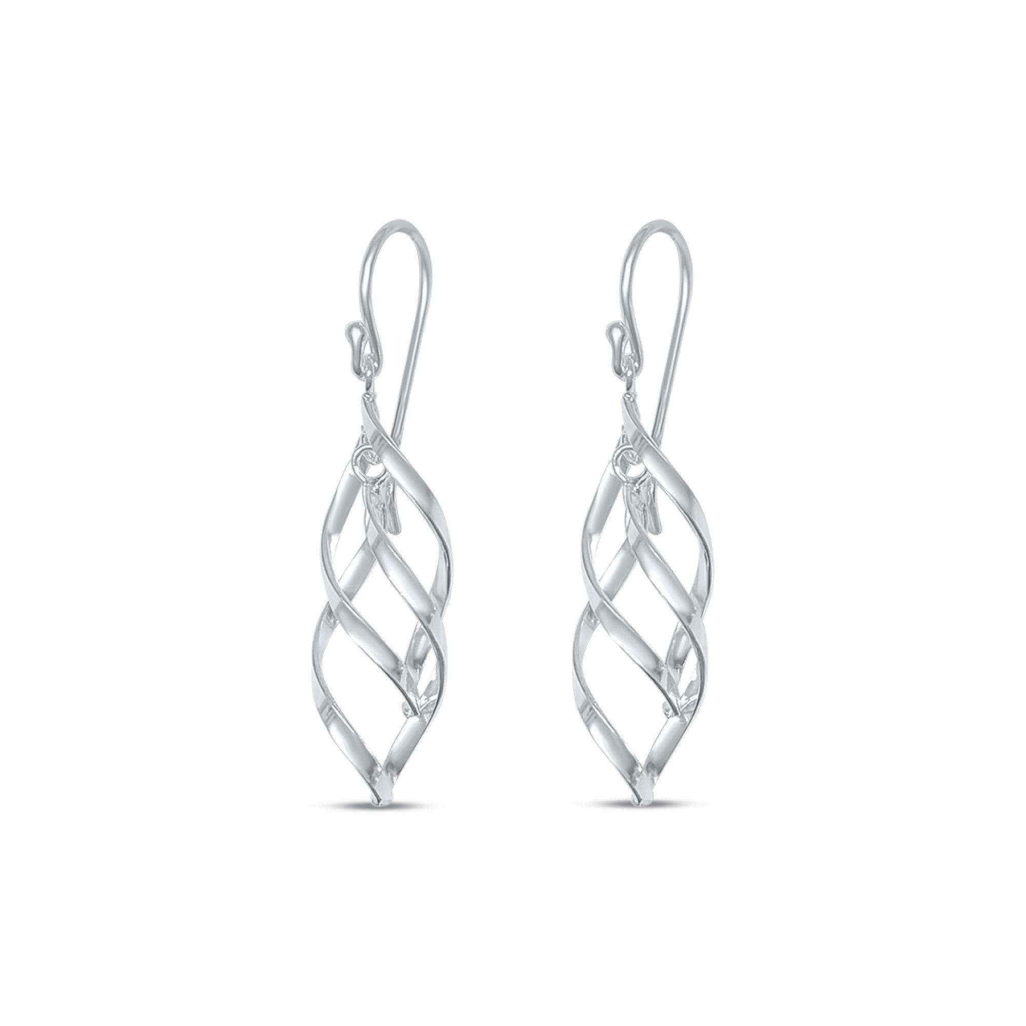 Silver dangle earrings