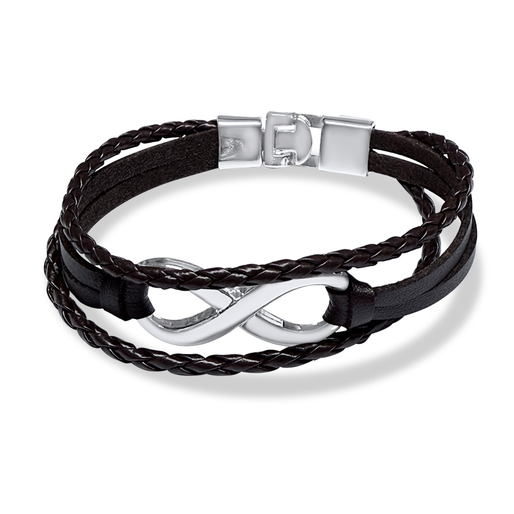 Leather-Steel bracelet