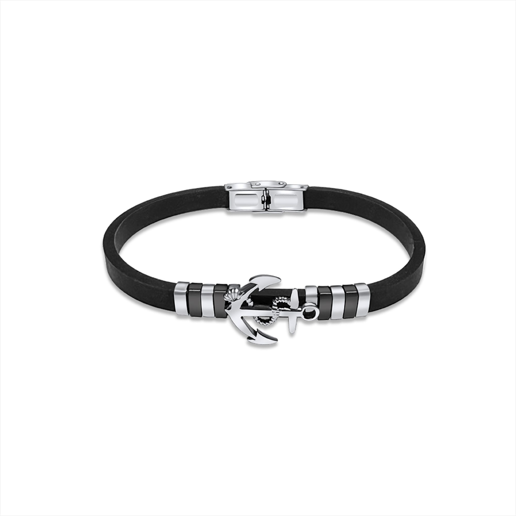 Steel-Caucho bracelet