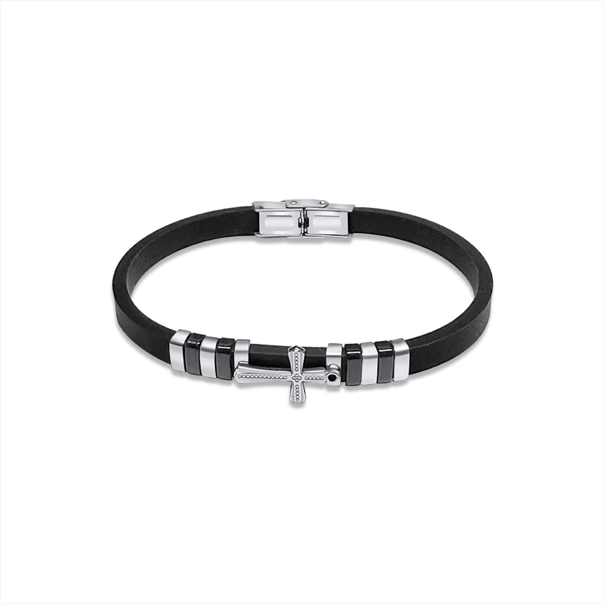 Steel-Caucho bracelet