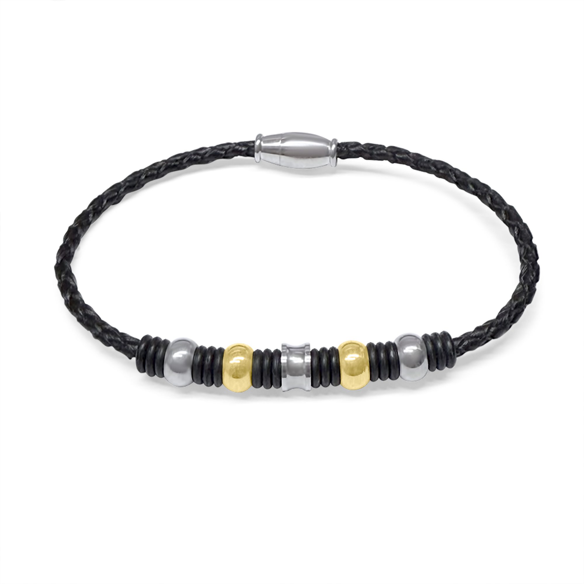 Steel-Caucho bracelet