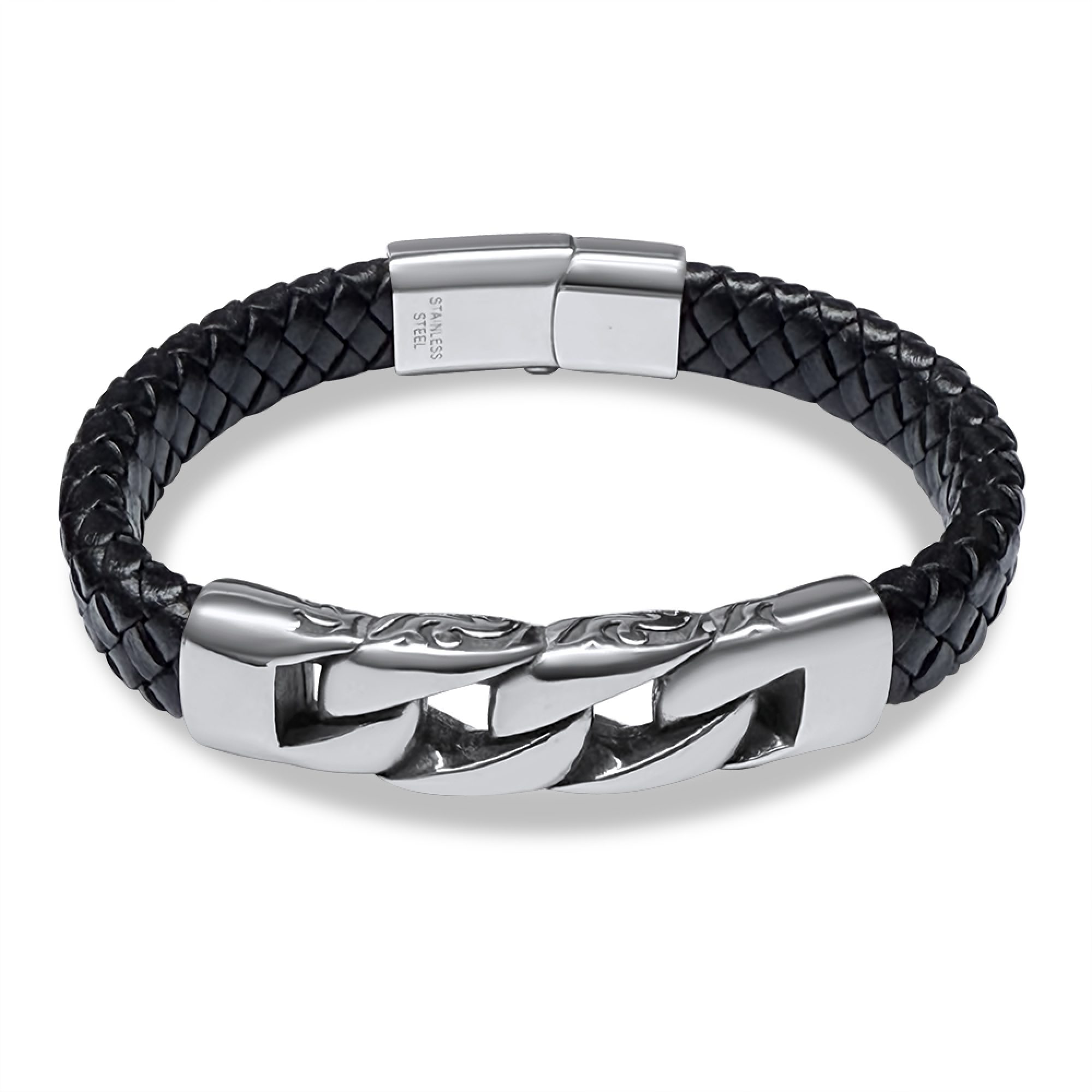 Steel-Caucho bracelet