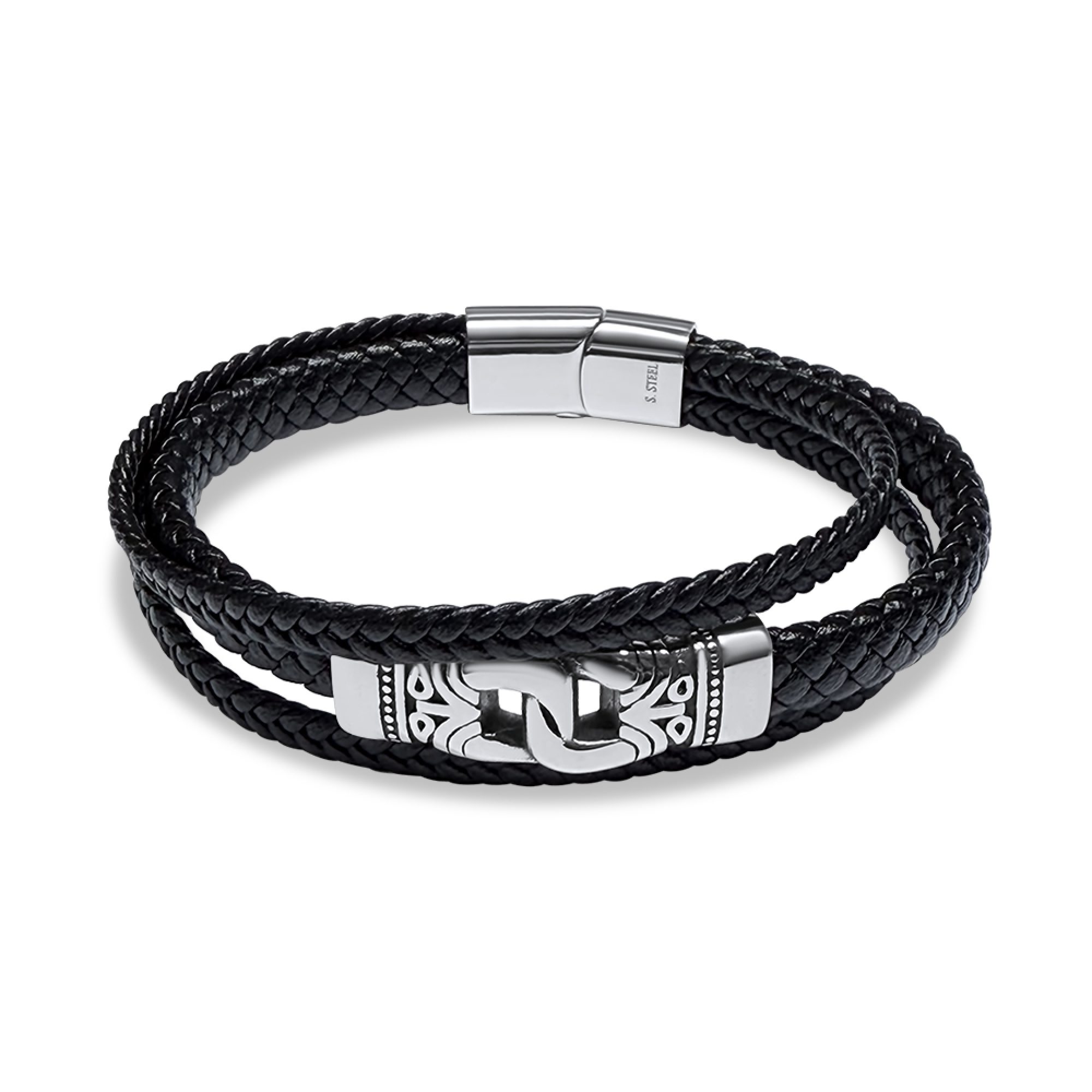 Steel-Caucho bracelet