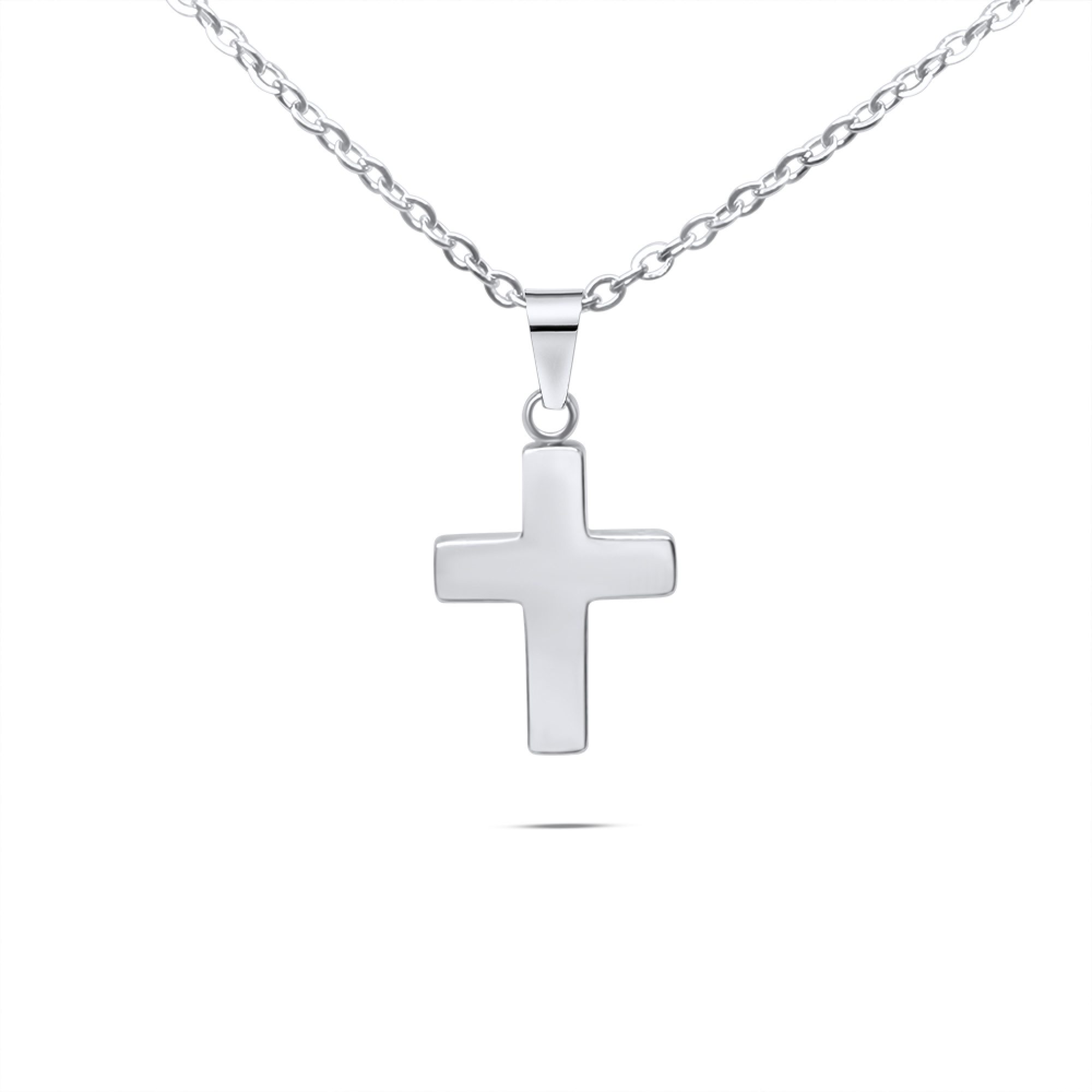 Steel cross necklace