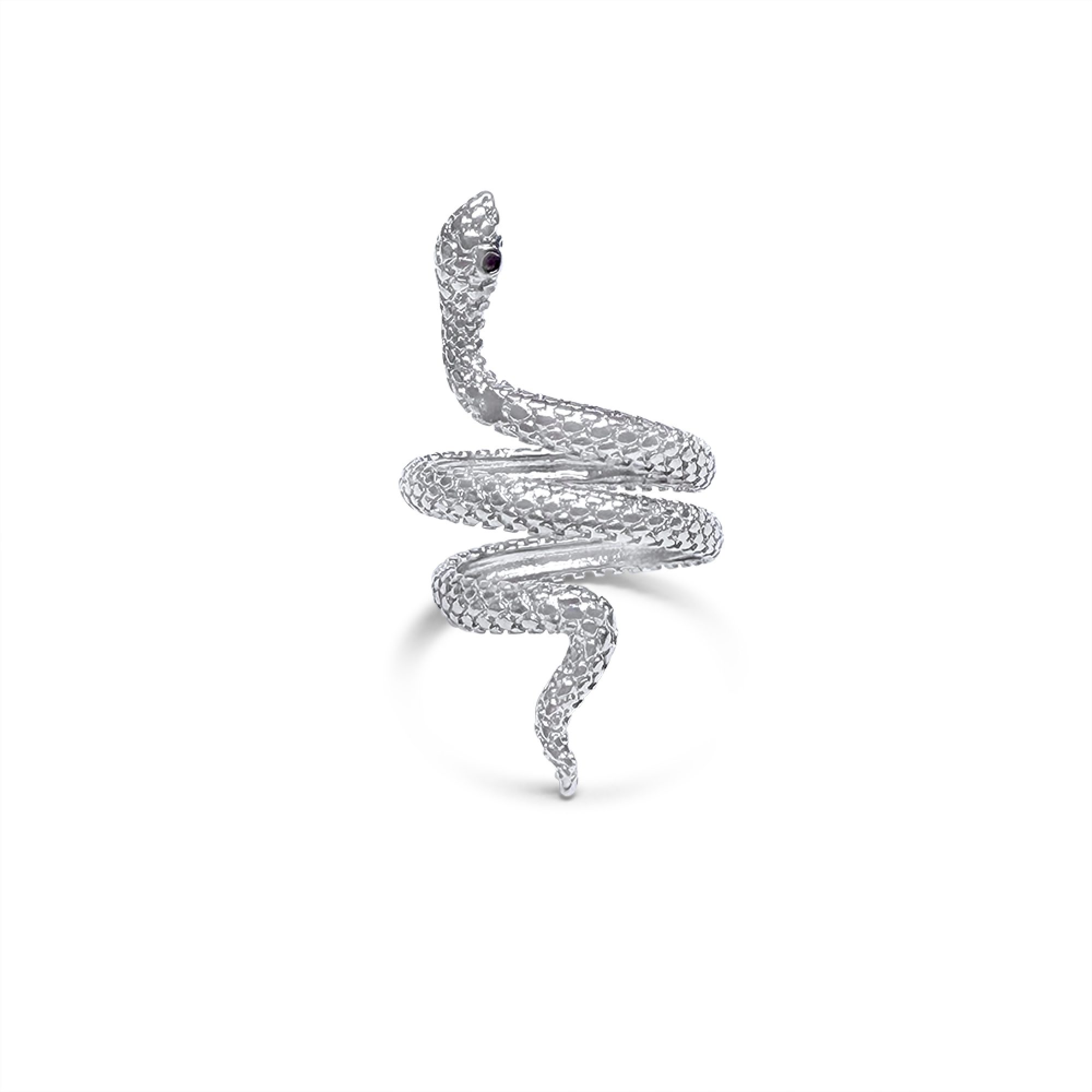 Stainless steel snake ring