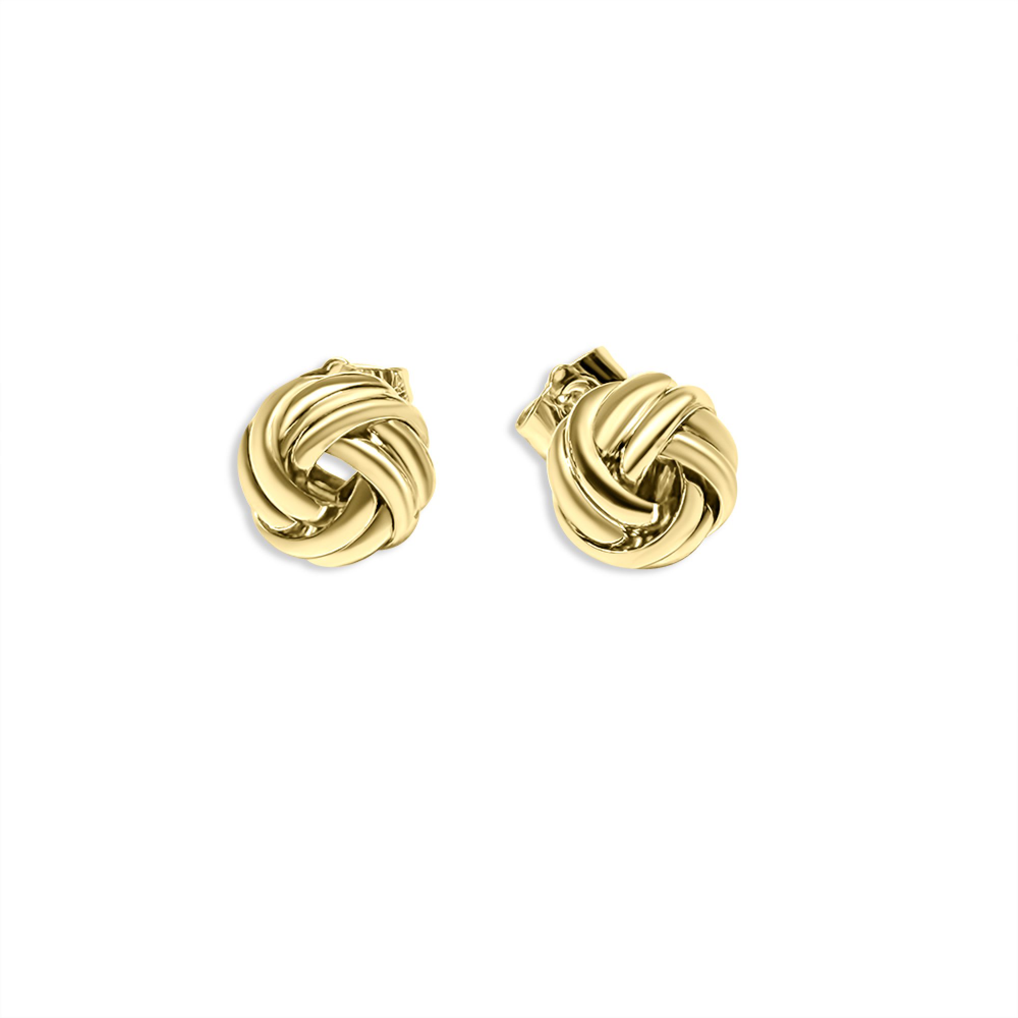 Gold plated steel stud earrings