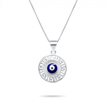 petsios Eye pendant necklace with zircon stones