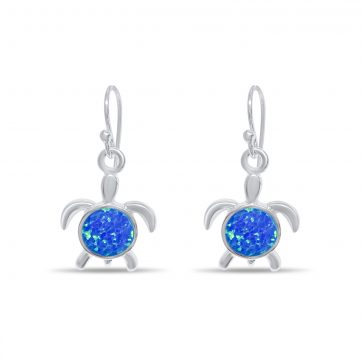 petsios Dangle turtle opal earrings 