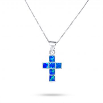 petsios Opal cross pendant