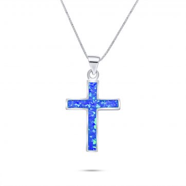 petsios Opal cross pendant