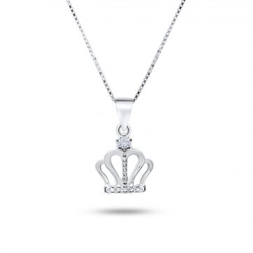 petsios Crown necklace with zircon stones