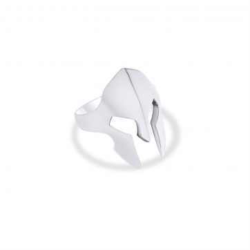 petsios Silver ancient helmet ring