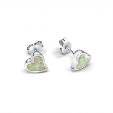 petsios Stud earrings with white opal