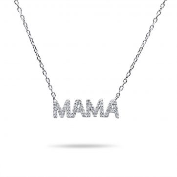 petsios Mama necklace with zircon stones