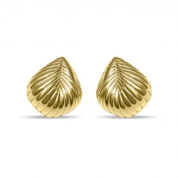 petsios Gold plated stud earrings