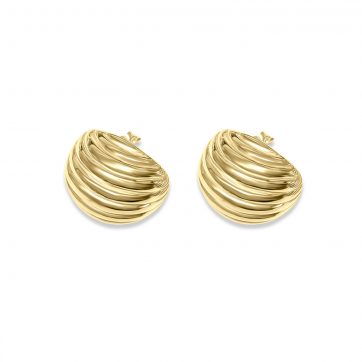 petsios Gold plated stud earrings