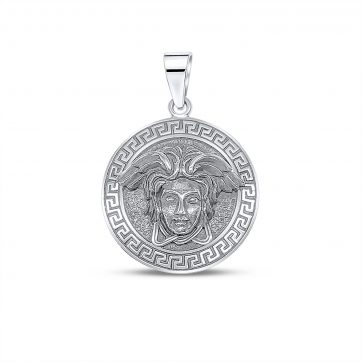 petsios Greek god Hermes pendant with meander