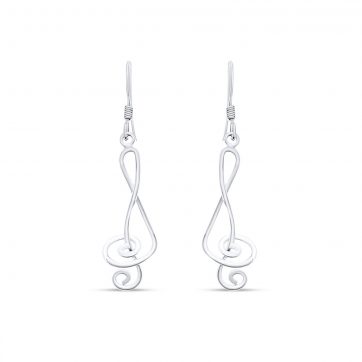 petsios Treble clef earrings